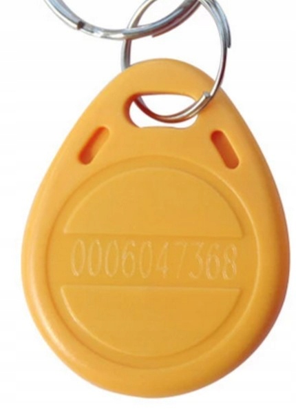Brelok zbliżeniowy ŻÓŁTY RFID 125kHz +NUMER 20szt Producent PB