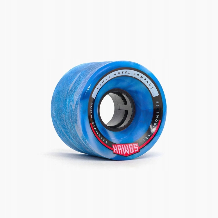 Longboardová kola Hawgs Chubby Modro-bílá 60 mm 78A