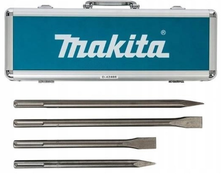 Makita zestaw dłut i szpiców SDS-Max w walizce 4 szt. D-42466 Oryginalne