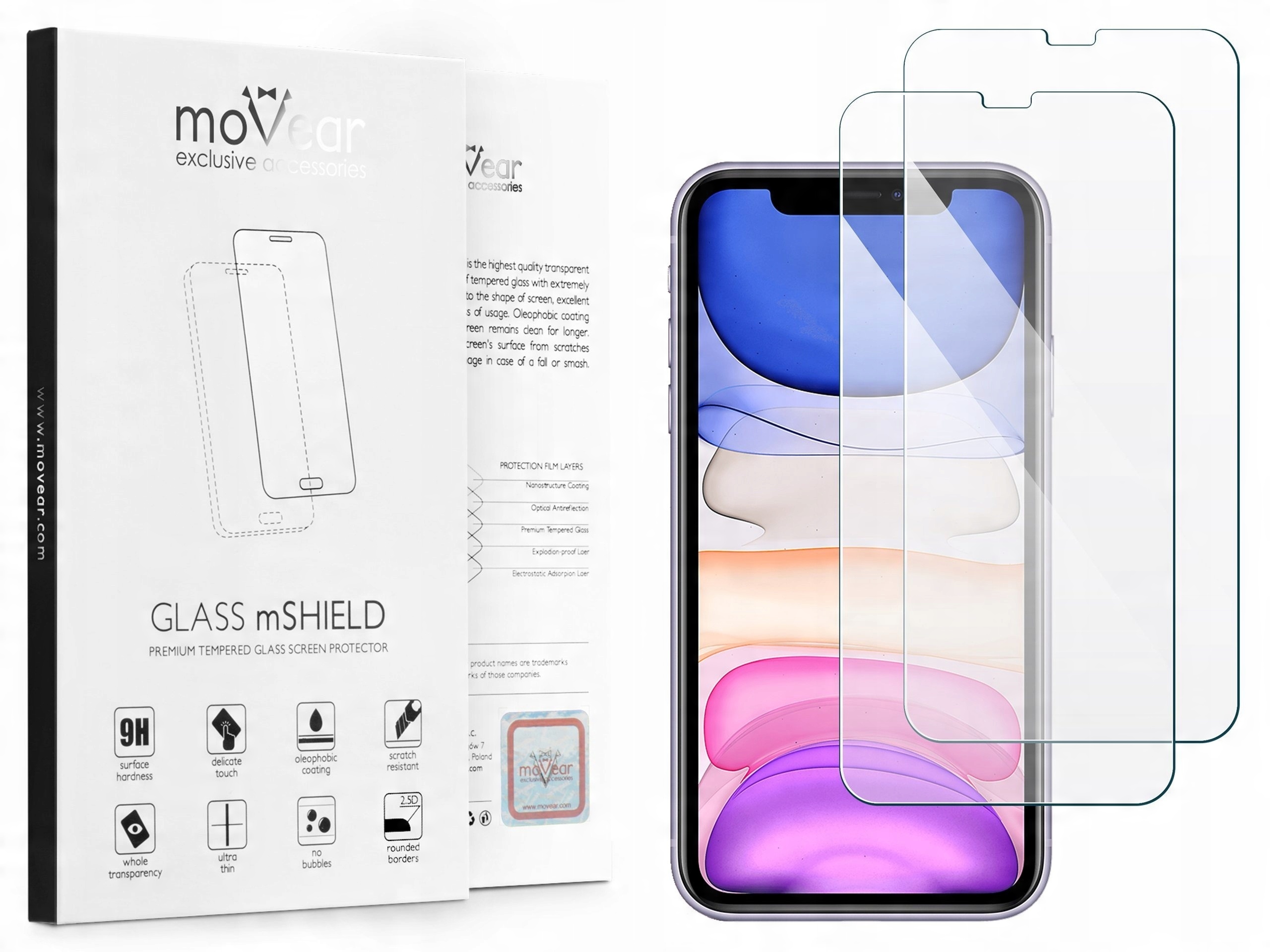 

moVear Szkło hartowane na Apple iPhone 12 Mini