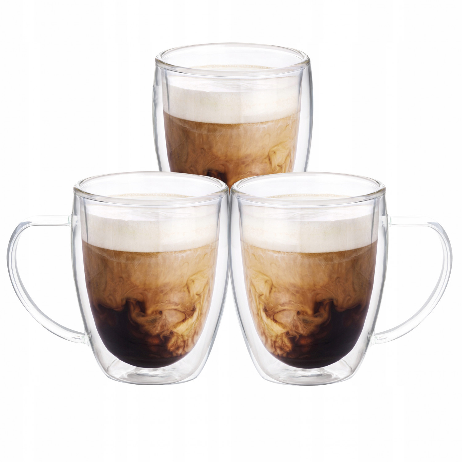 

3x Szklanki Termiczne Do Kawy Latte Drinków 350ml