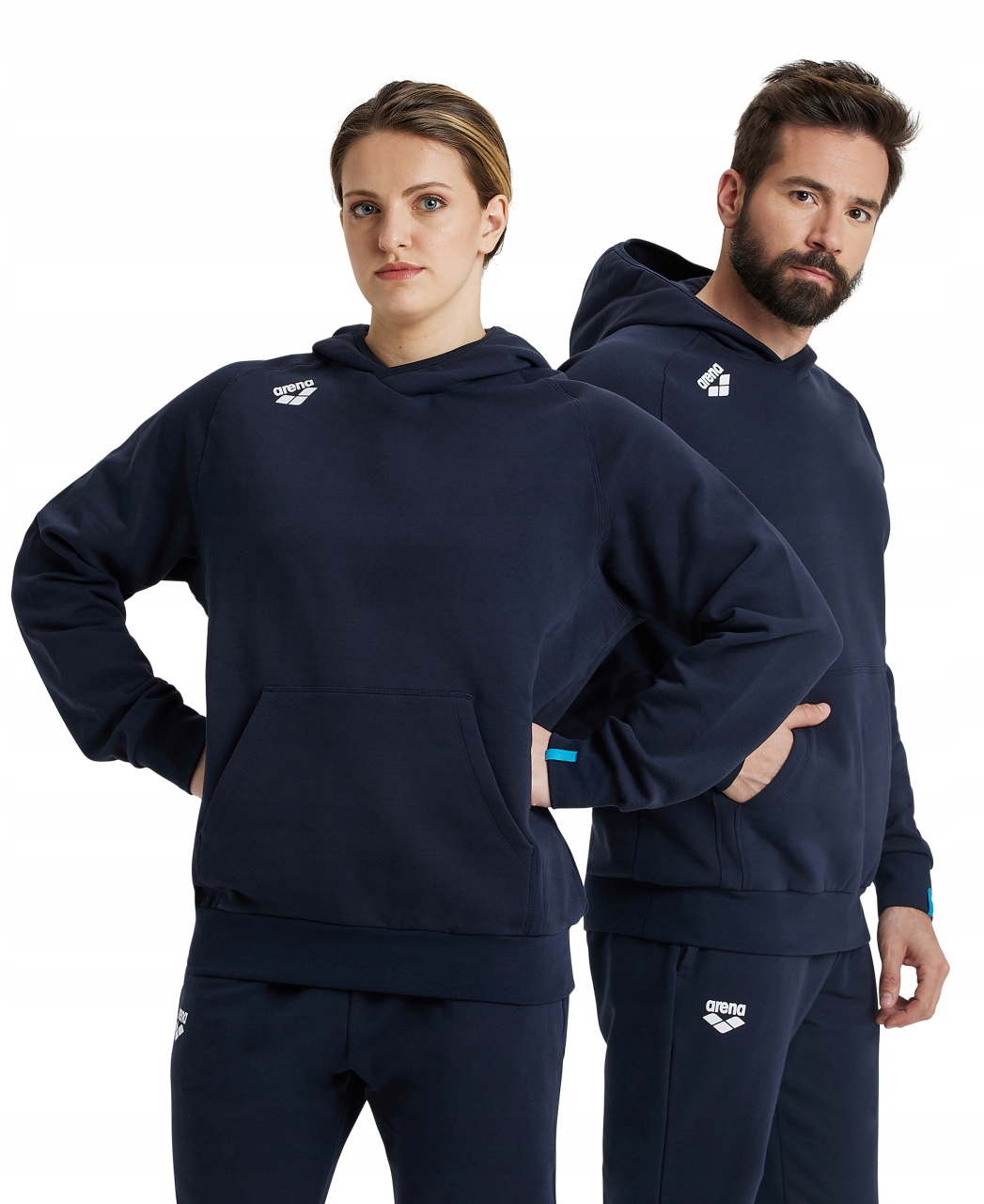 Mikina Arena Team Hooded Sweat Panel Navy Xs