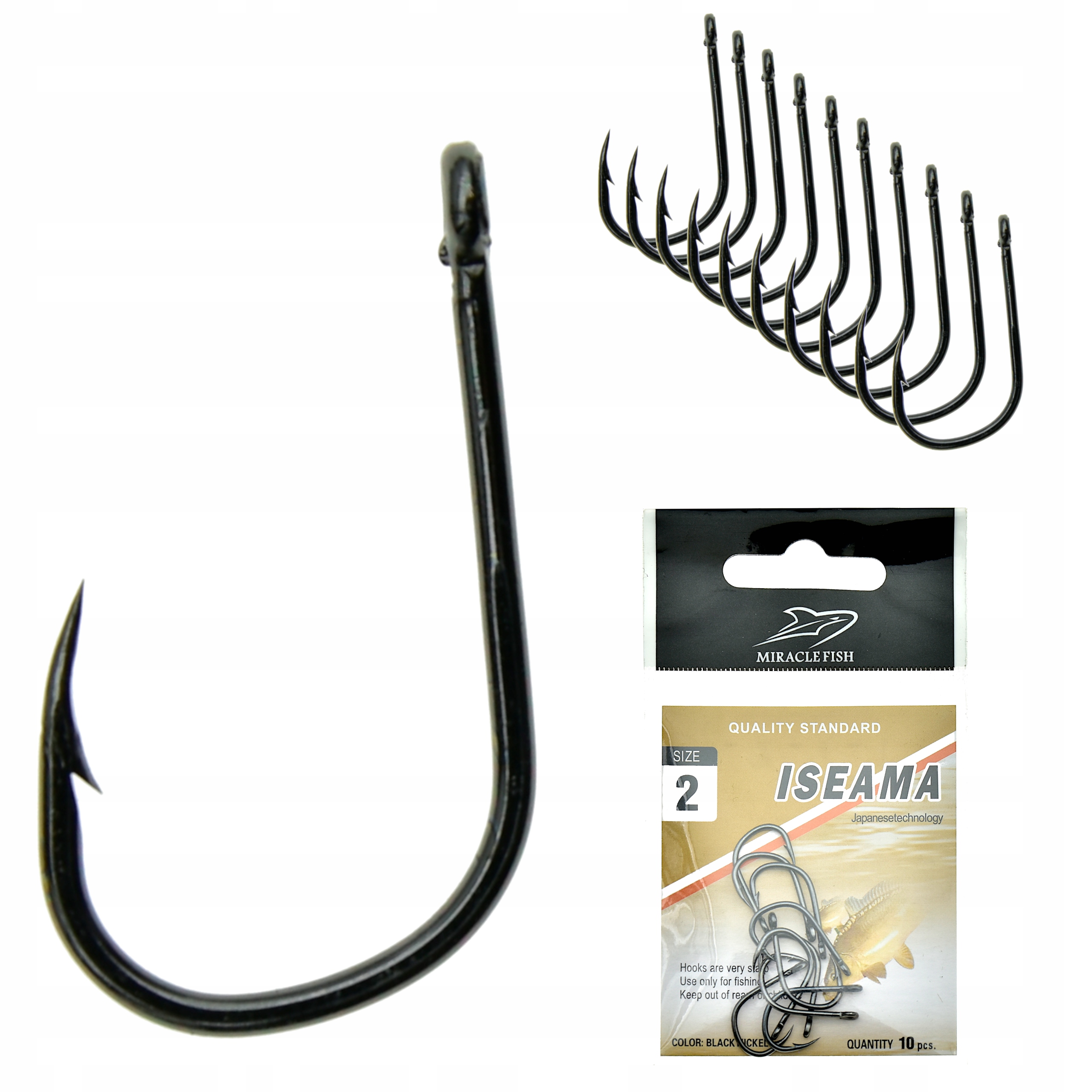 

Zestaw Haczyków Haczyki Iseama z oczkiem nr 2