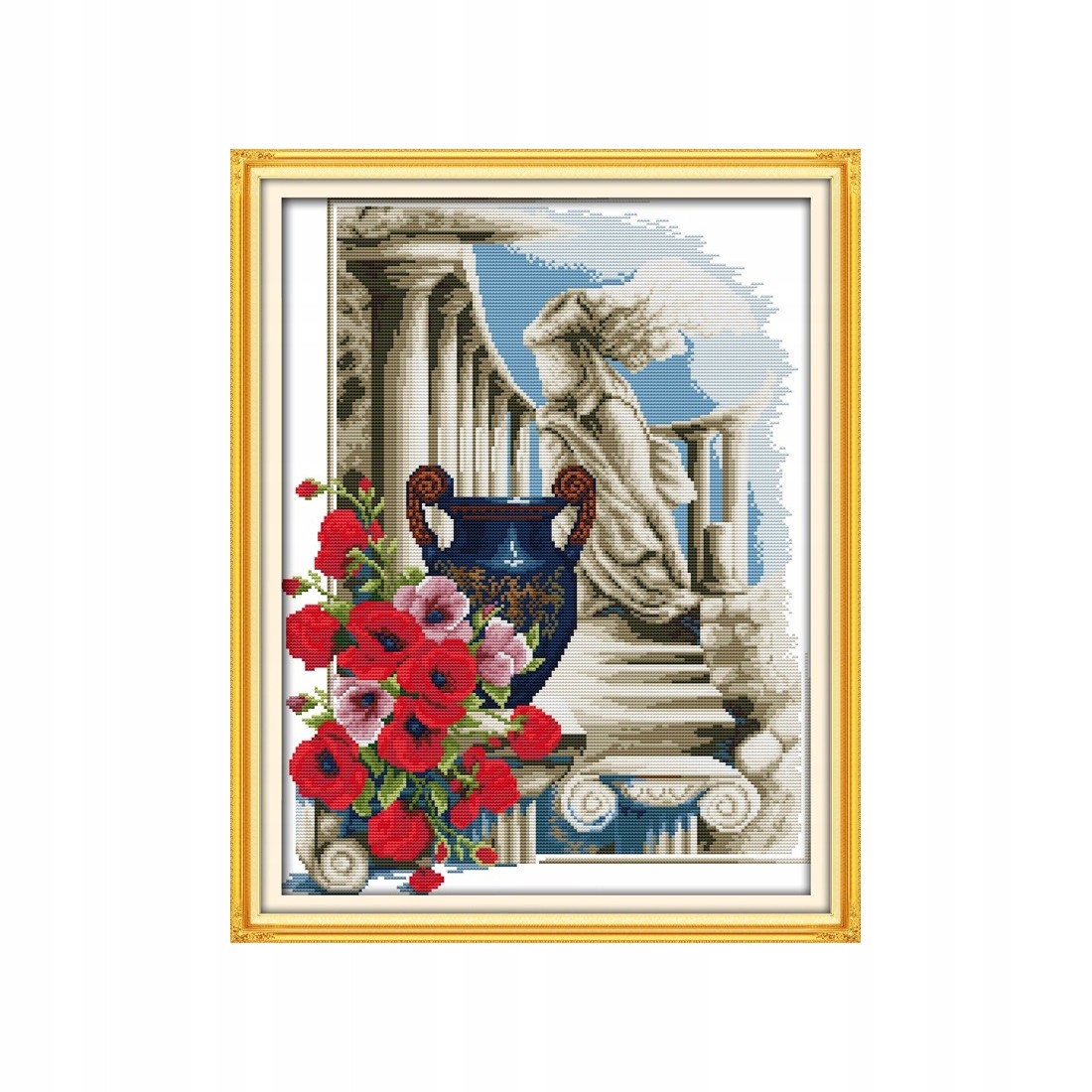 Kanva s potiskem vyšívací sada (kanva,mulina)