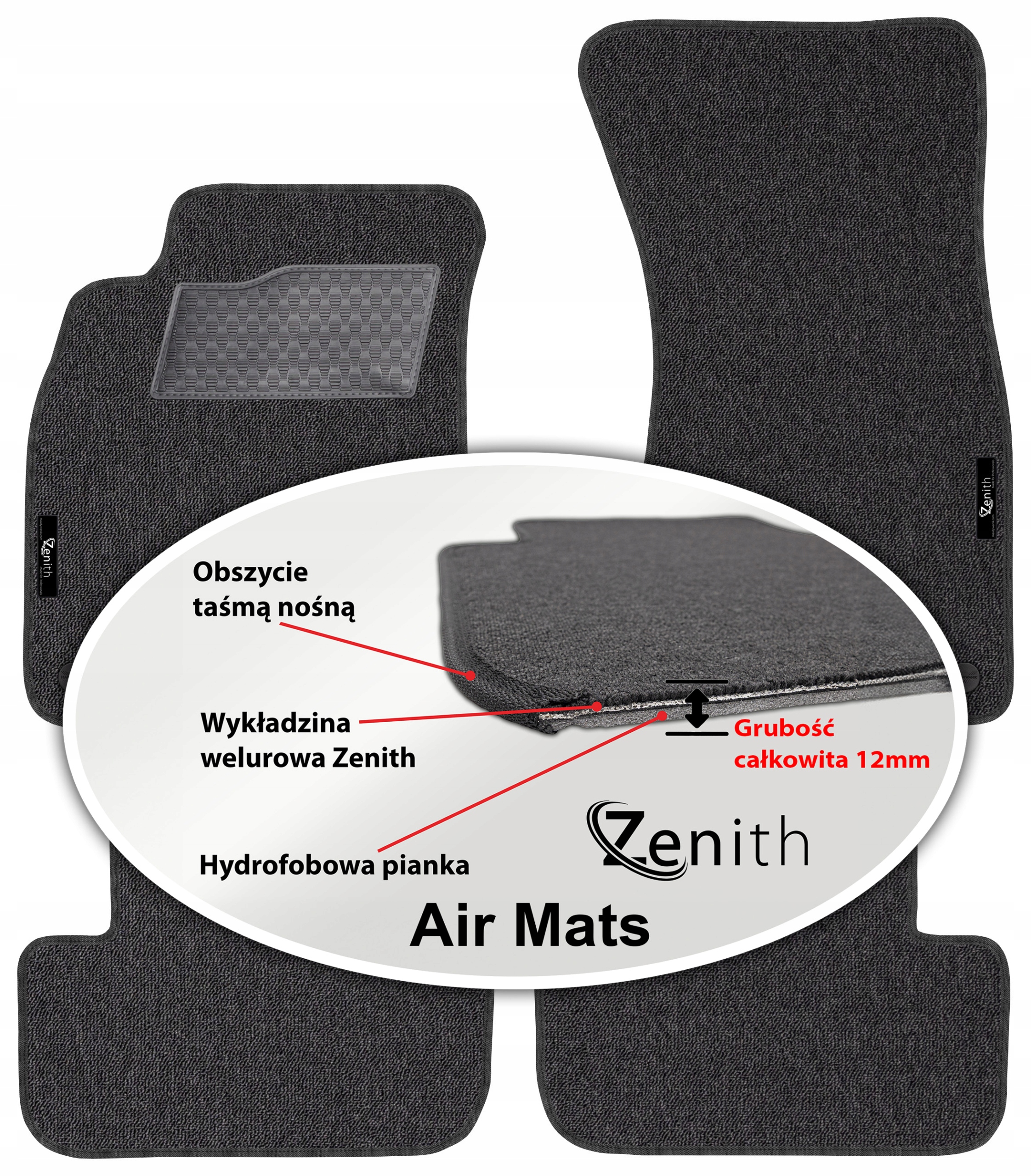 Audi A4 B8 2007-2015 Velúrové koberčeky do auta Zenith Air Mats
