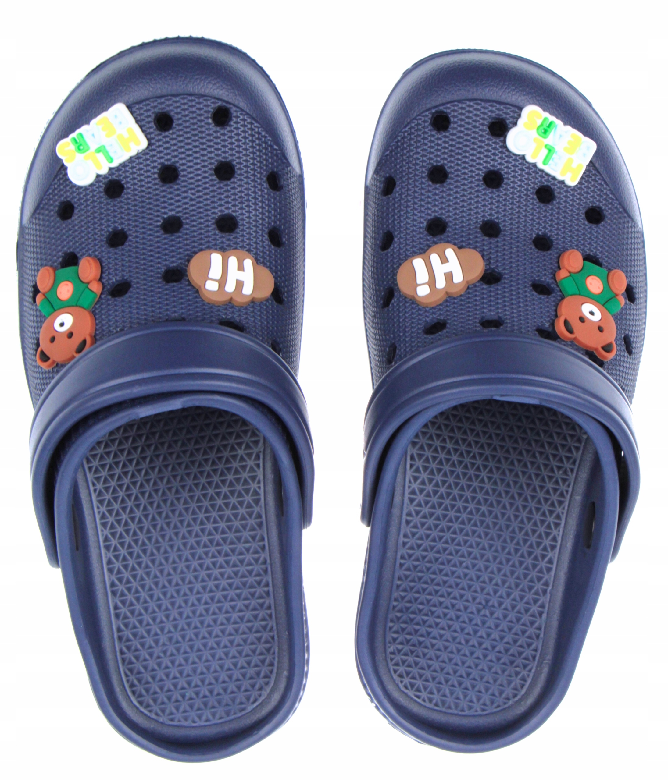 KLAPKI KROKSY DZIECIĘCE OGRODOWE NA BASEN PIANKOWE LEKKIE GRANATOWE 26 Rozmiar (new) 26