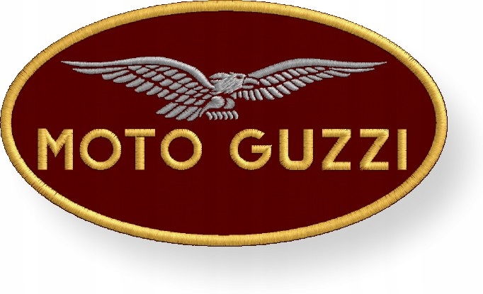 naszywka termo Moto Guzzi haft 100 x 55mm
