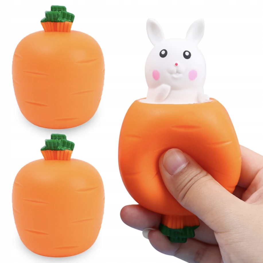 

Gniotek squishy antystresowy królik marchewka