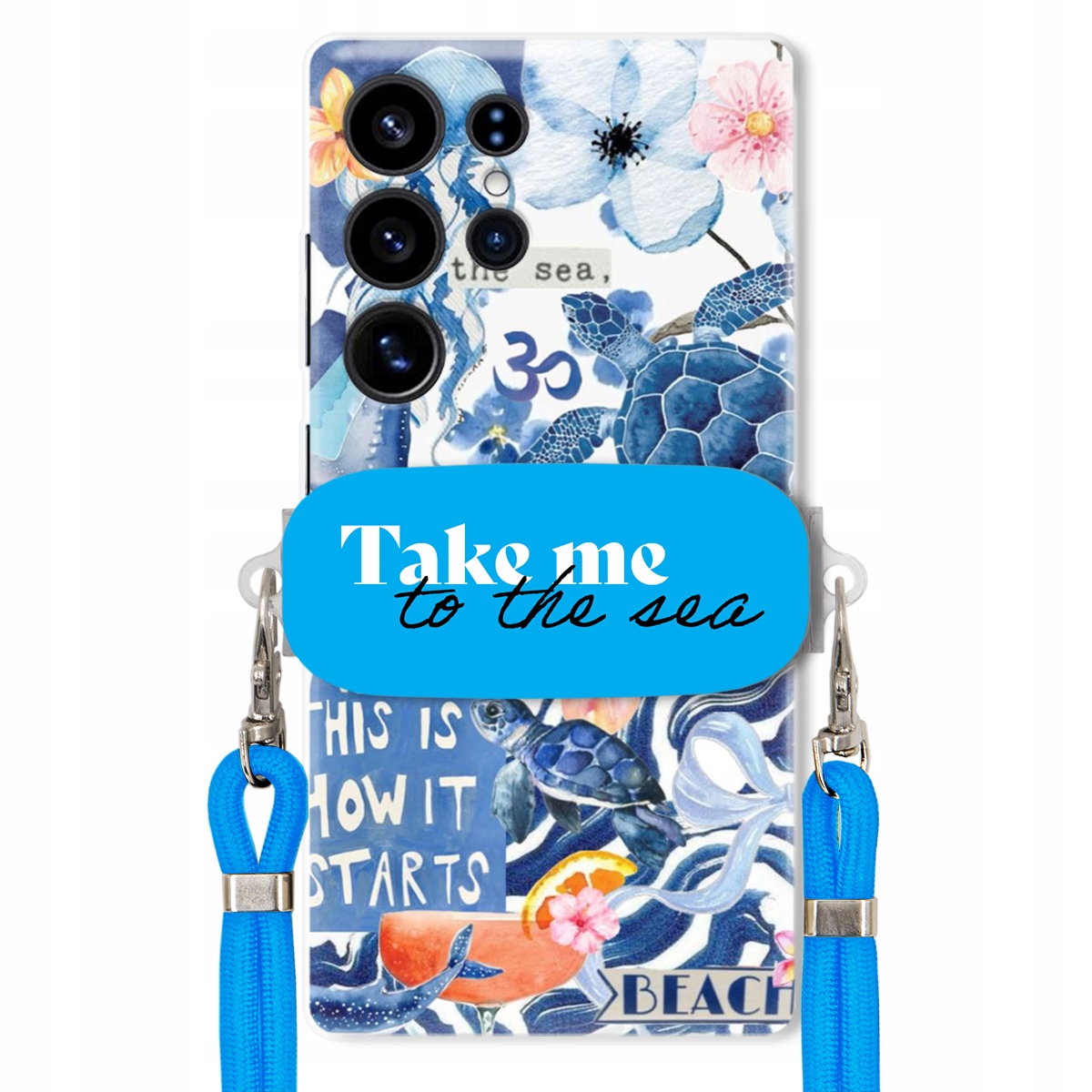 Puzdro pre Samsung S25 Ultra Premium Vodítko Blue Držiak Take Me To The Sea