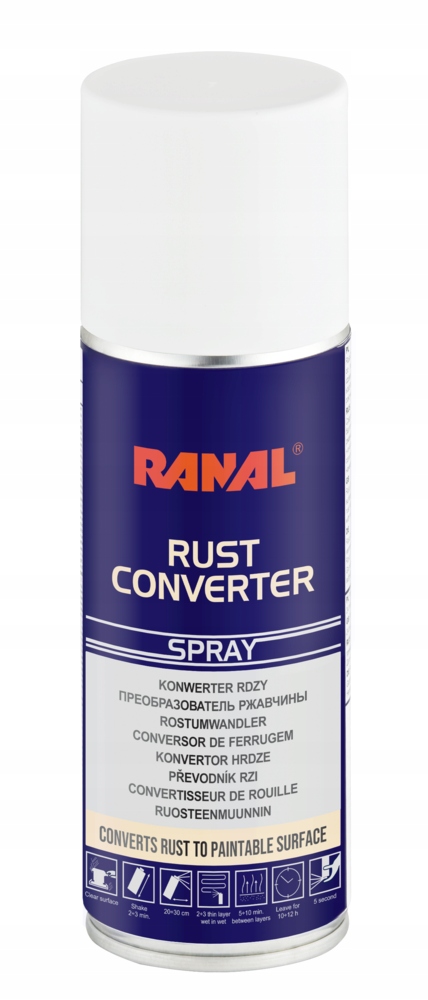 Ranal Rust Converter Spray Odrdzewiacz i Podkład Epoksydowy 200ml