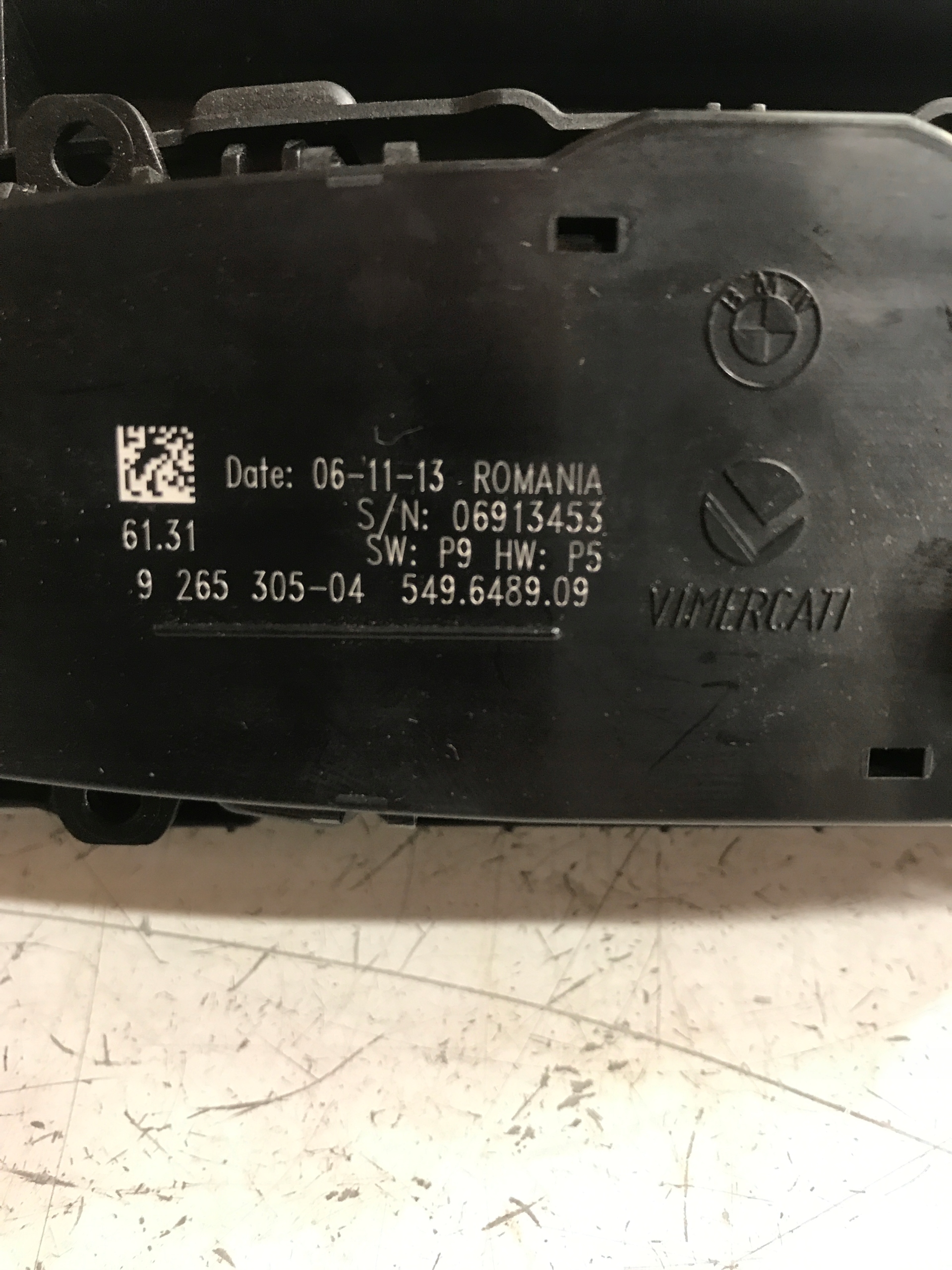 interruttore luci BMW 1 F20 9265305