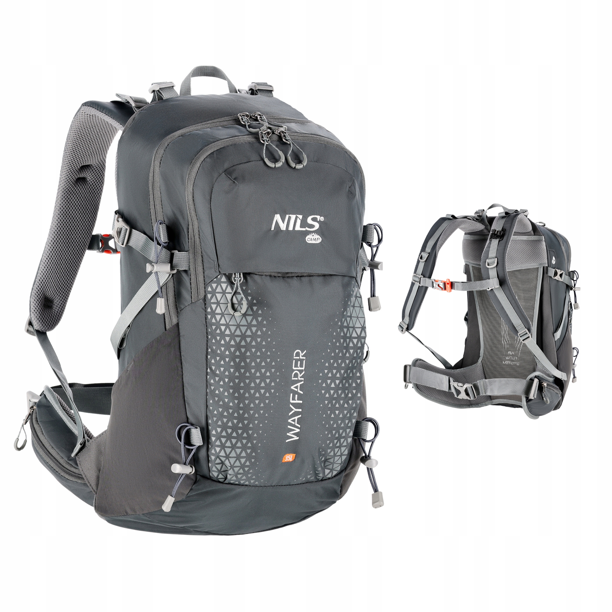 Velký Batoh expediční batoh Nils Camp 35L Trekking Hory Šedý