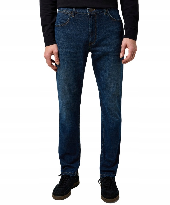 Pánské džíny Wrangler Larston Slim 112371372 Obsidian W36 L34 Zúžené