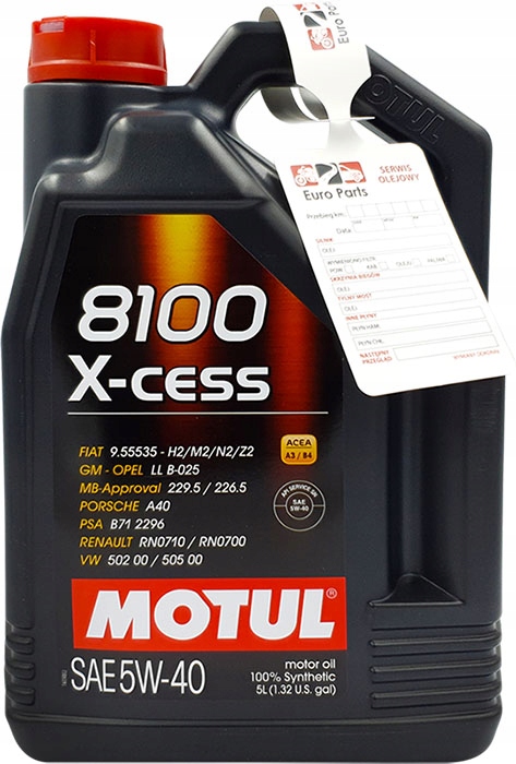

Motul 8100 X-cess Olej 5W40 5L RN0700 RN0710