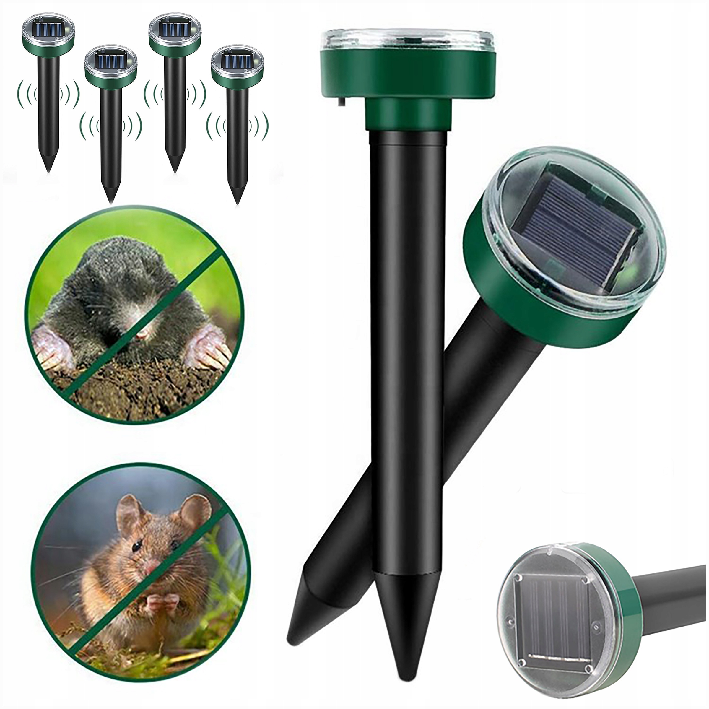 

Odstraszacz Solarny Kretów Krety Gryzoni 4 Sztuki