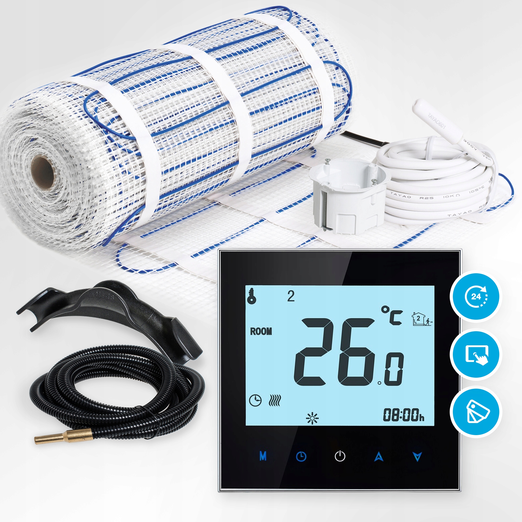 MATA GRZEWCZA ZESTAW 1m2 SUNSTONE PVC T1 KIT