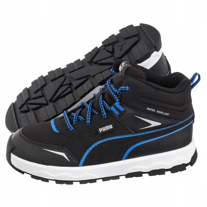 Buty Sneakersy Trzewiki Ocieplane dla Dzieci Puma Evolve Trail Czarne