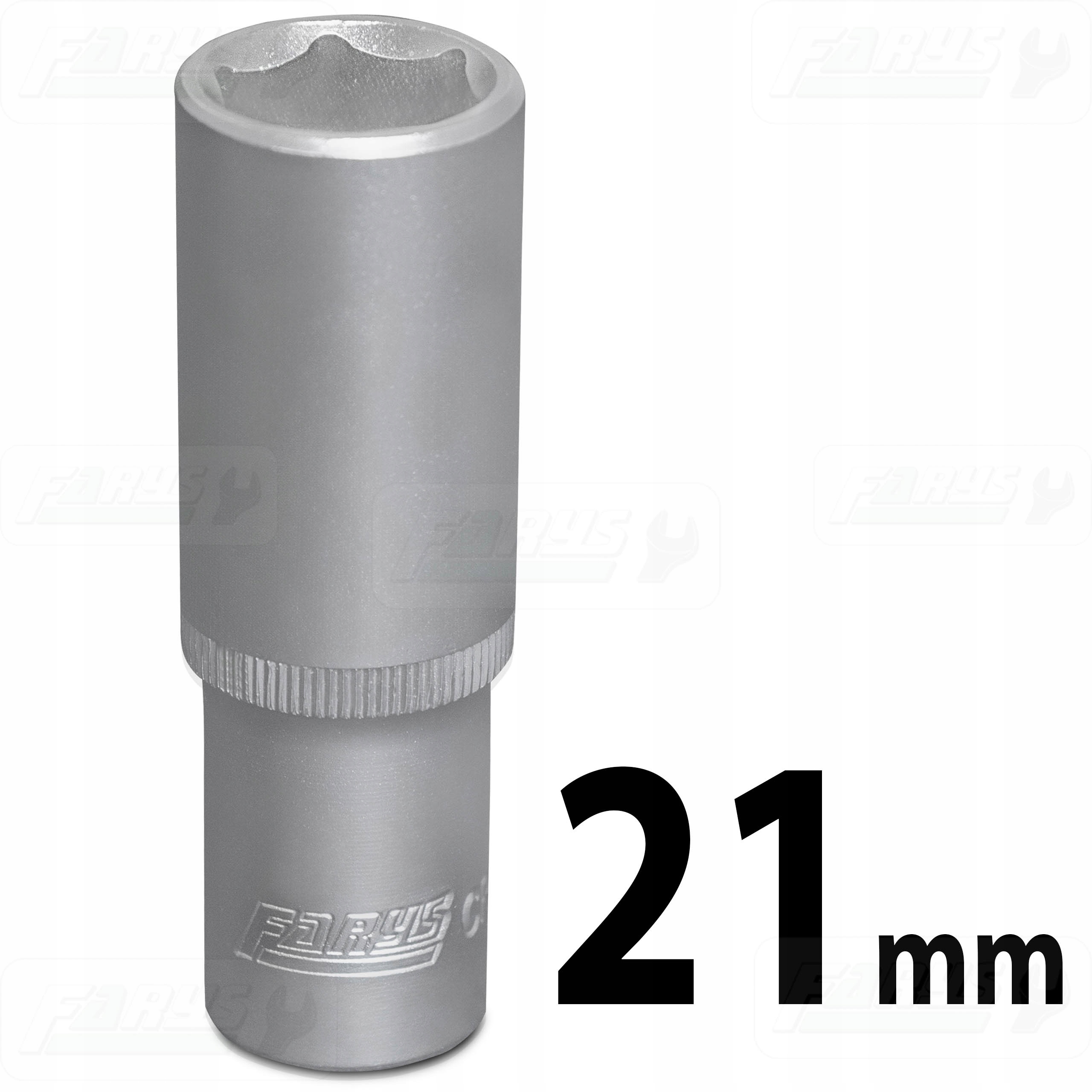 Nasadka 21mm 1/2" Sześciokątna Długa 6-kątna CrV Mocna Farys FR1248