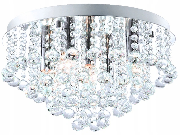 

Lampa Wisząca Plafon Żyrandol Crystal 3 Kryształ