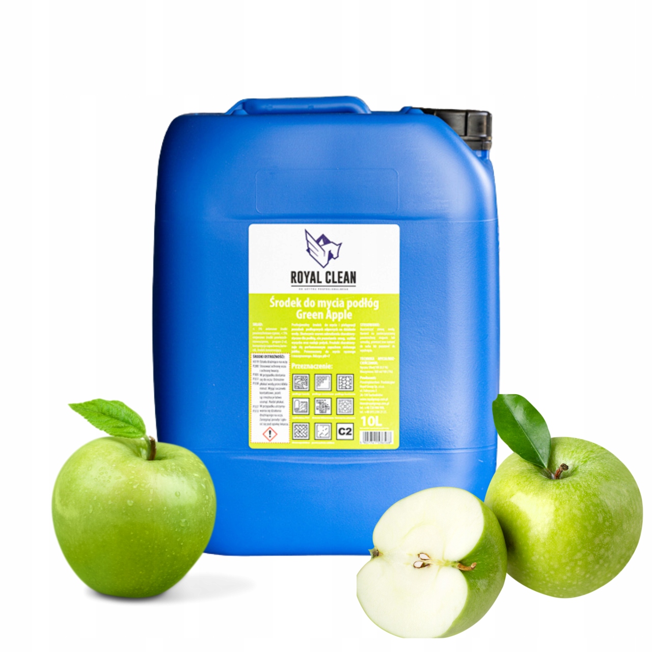 Levně Royal Clean Green Apple 10L Voňavý prostředek na mytí podlah