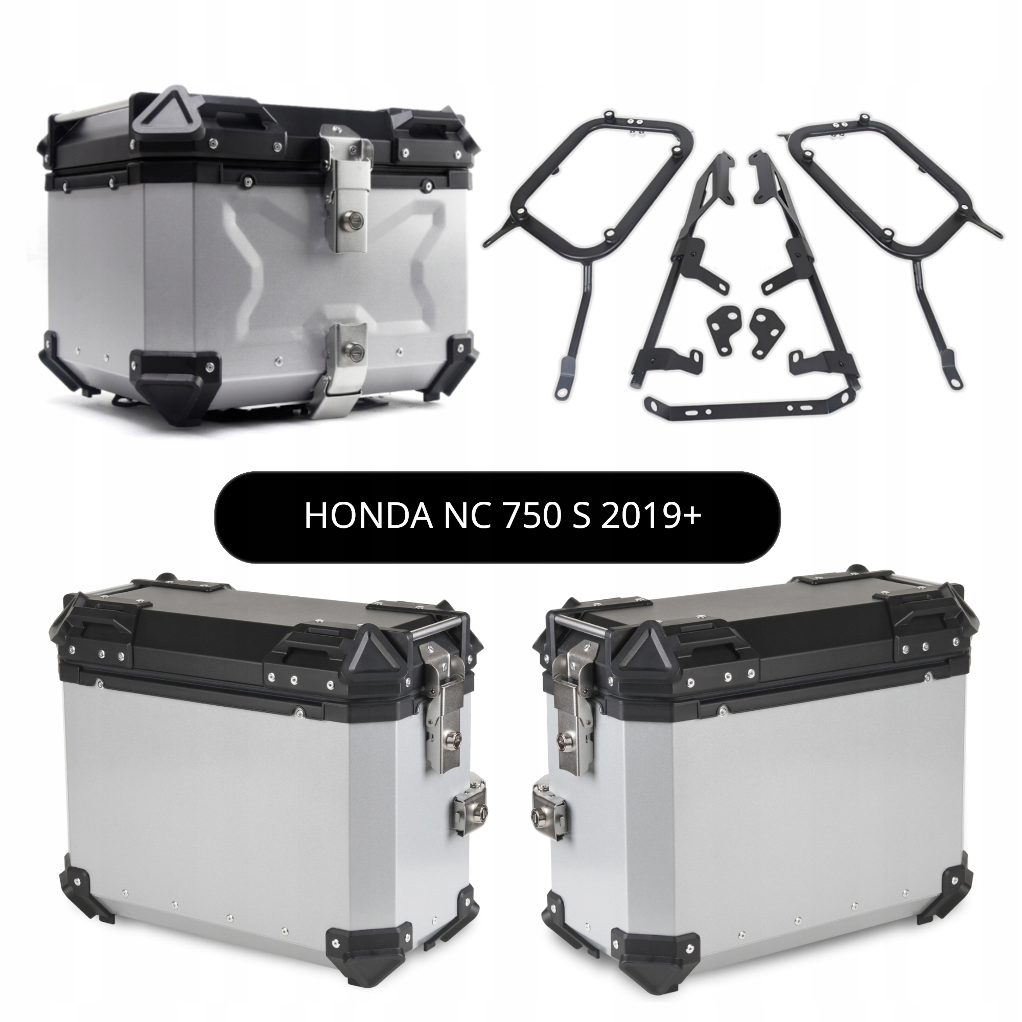 Kufřík Kufry Hliníkové Rošty Honda Nc 750 S NC700S 2019+ Sada TopX