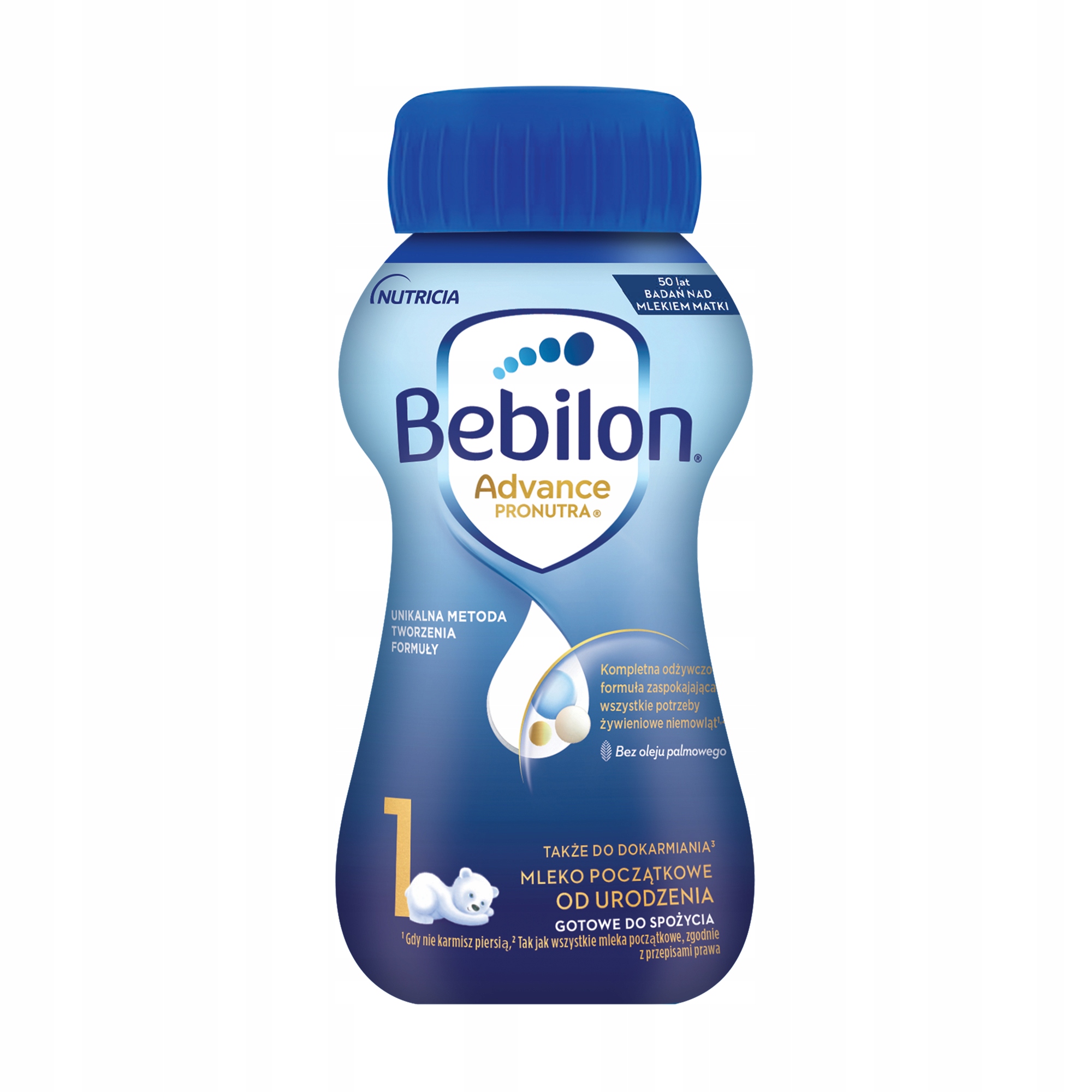 Bebilon 1 Advance Pronutra Mleko początkowe od urodzenia w płynie RTF 200ml