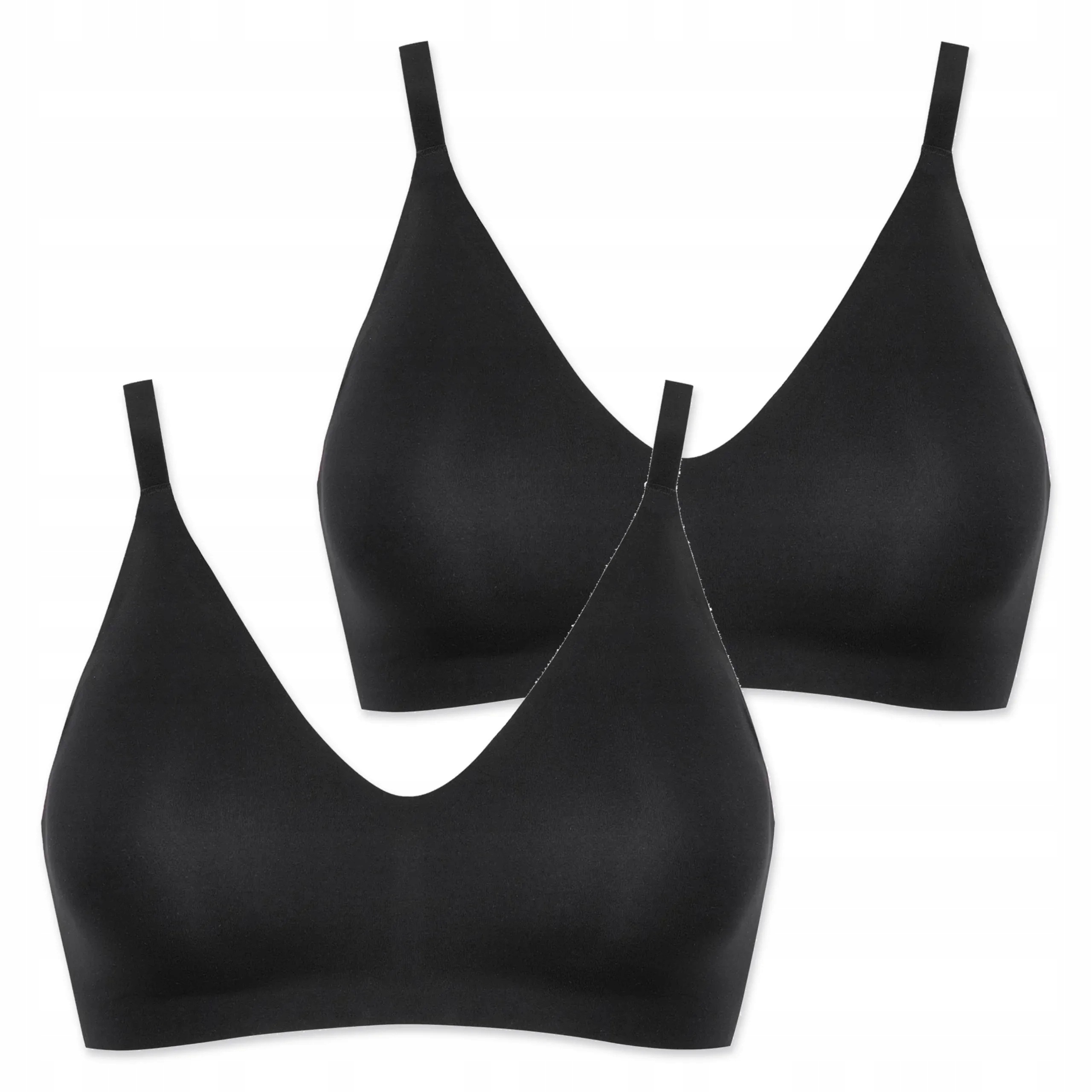 2x Bezešvá podprsenka s vložkami Lormar Pure 441 černá S