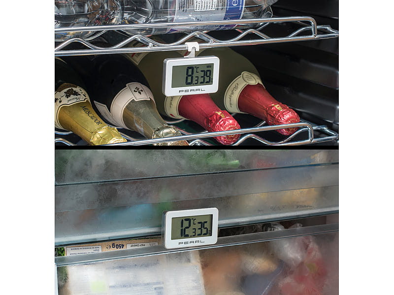 Termometr i wilgotnościomierz cyfrowy do lodówki Kolor biały srebrny inny