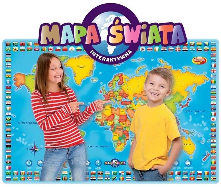 DUMEL DISCOVERY INTERAKTYWNA MAPA ŚWIATA Region Mapa Świata