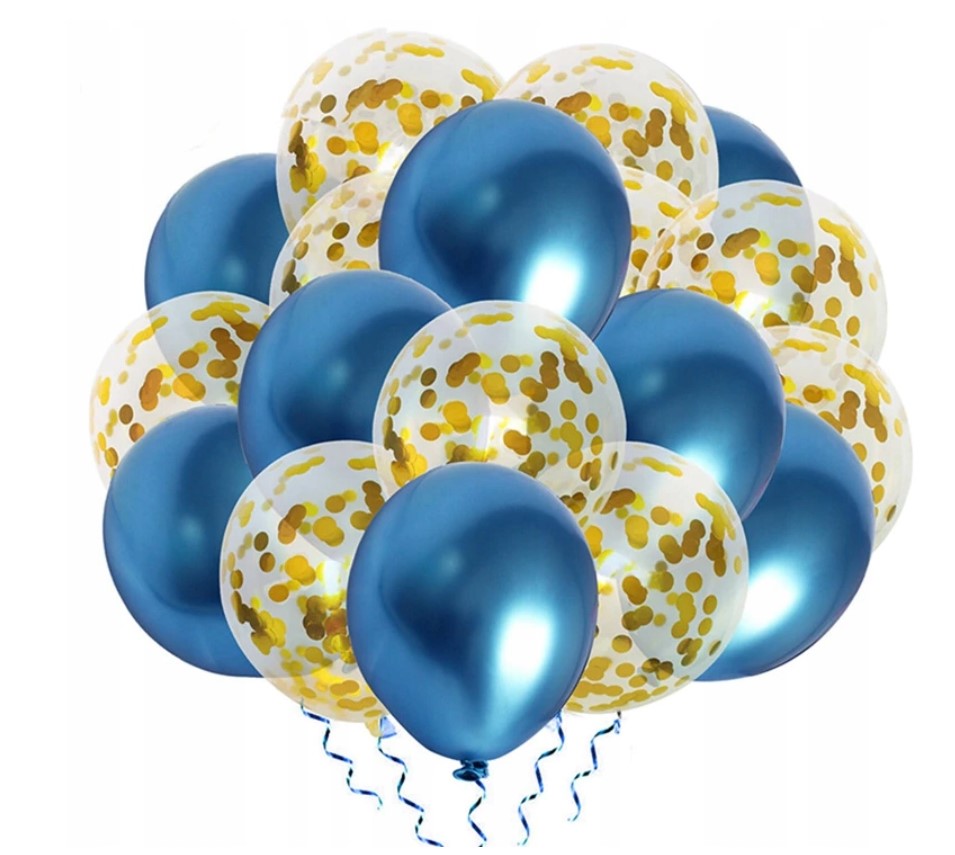 

Zestaw balonów wielokolorowy granatowy mix 20 szt.