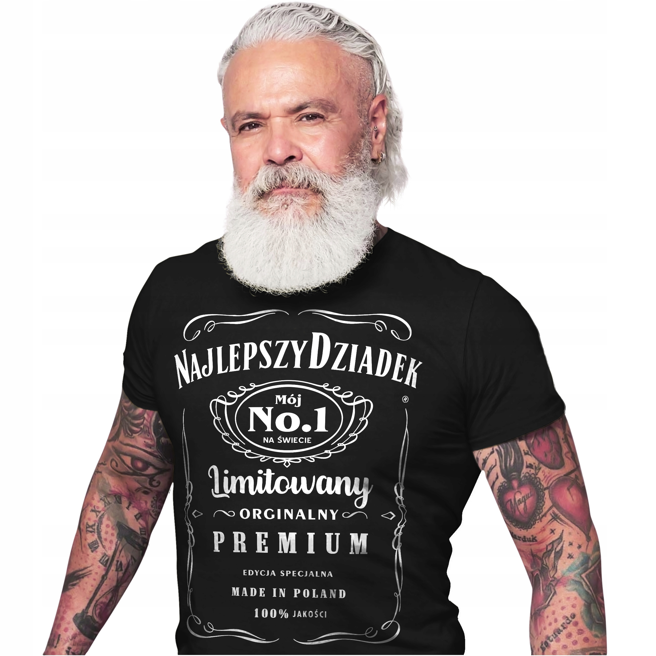 

Męski T-shirt Koszulka Dla Najlepszego Dziadka XXL