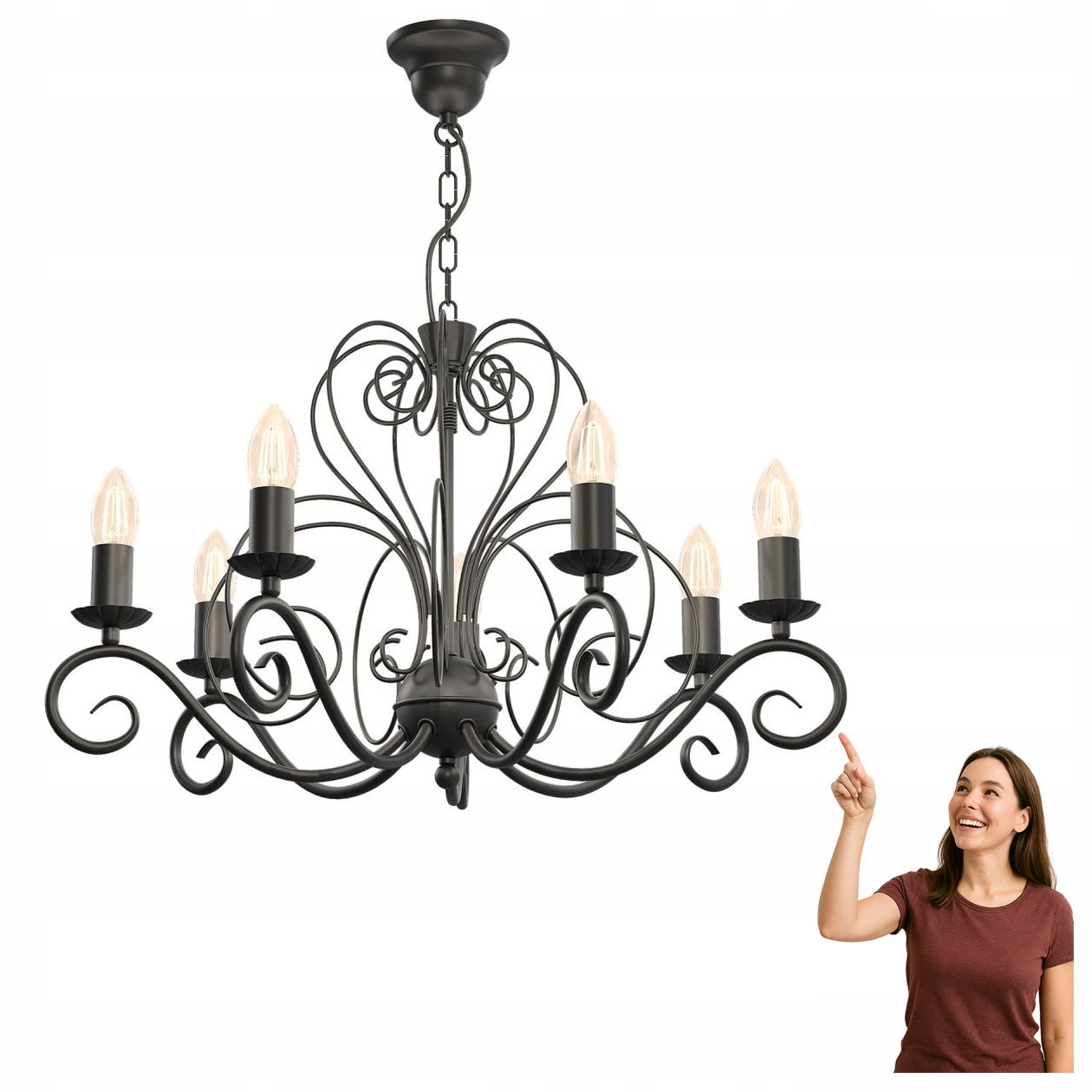 7bodový lustr Mauro 5782 Luminex