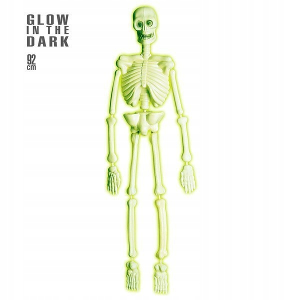 KOŚCIOTRUP ŚWIECĄCY SZKIELET KOŚCI HALLOWEEN
