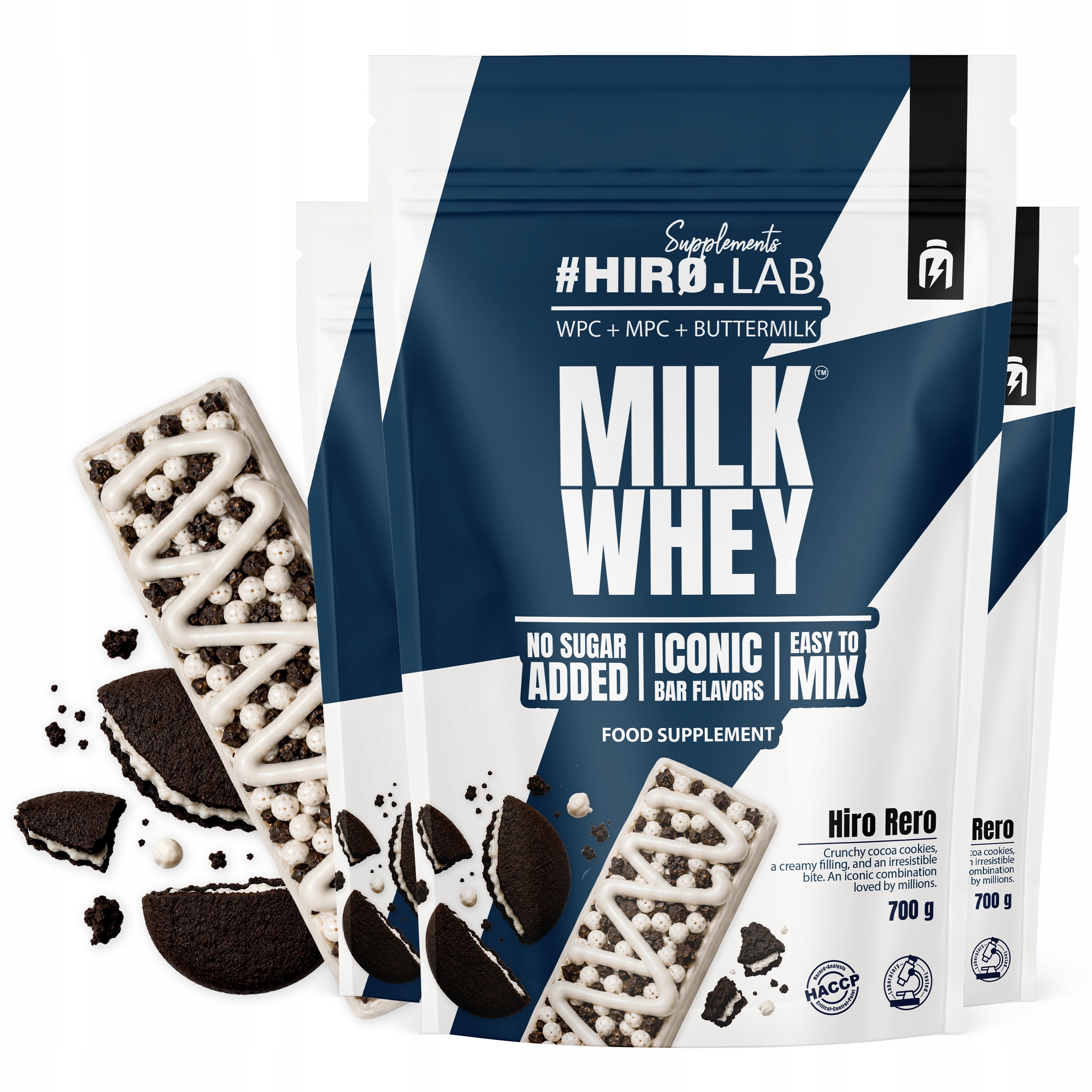 3x Wpc 80 Protein Milk Whey 700 g Proteinová bílkovina Mpc Hiro Rero Hiro