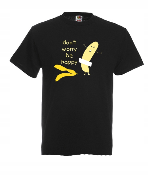 

XXXL Koszulka Męska Banan Obrany Śmieszne Sztuka