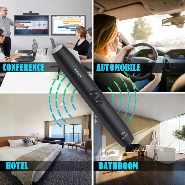 PROFESJONALNY MINI WYKRYWACZ LOKALIZATORÓW GPS KAMER PODSŁUCHÓW Producent bez marki