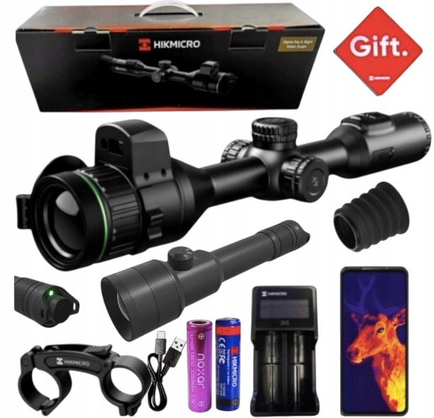 Zaměřovač pro noční vidění Hikmicro Alpex 4K Lrf +noxar Dir Pro V2 850/940 nm 4v1