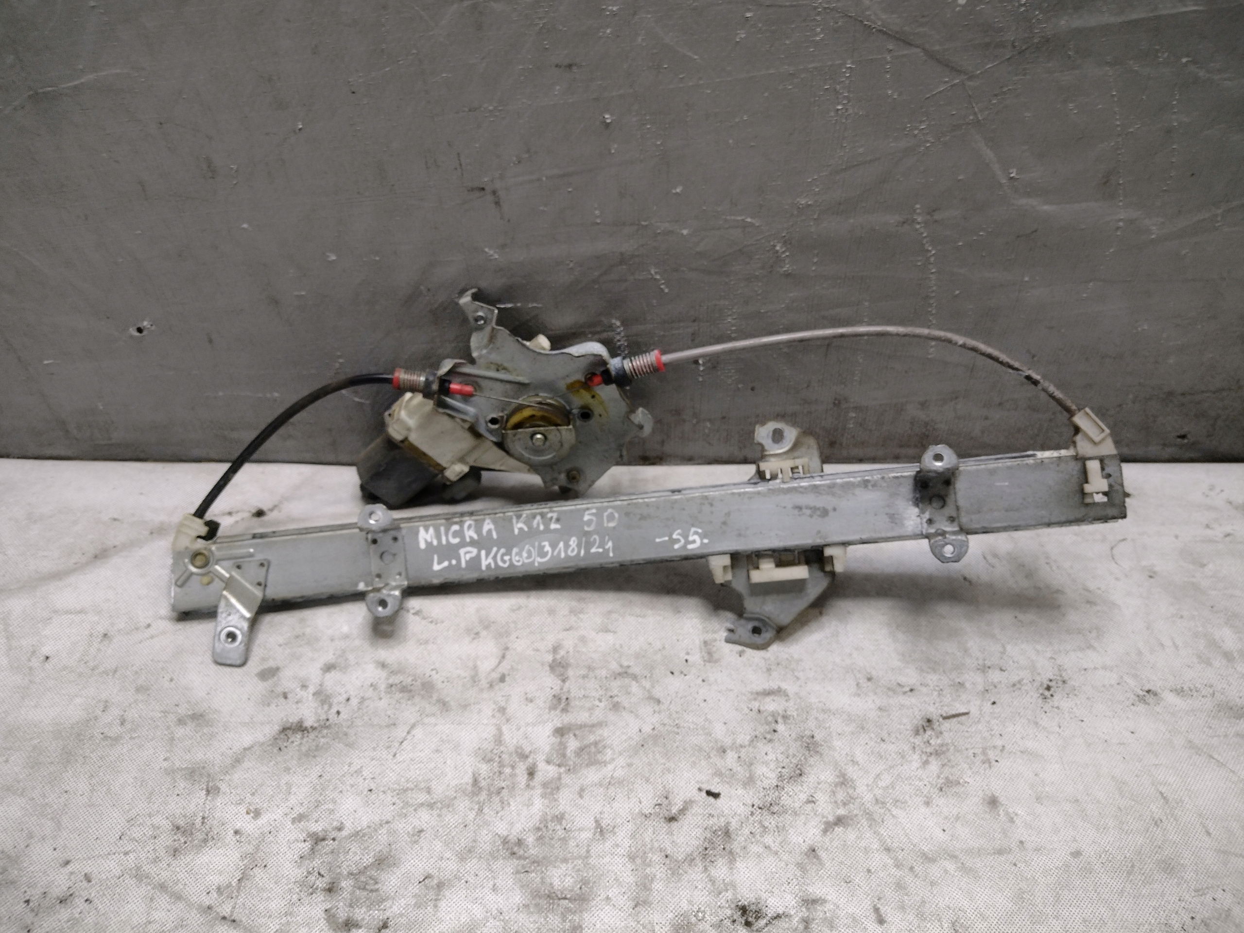 window regulator left front Nissan Micra K12 5D