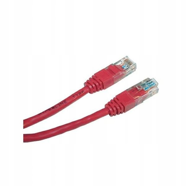 Patchcord 5e Logo RJ45 RJ45 5 m czerwony