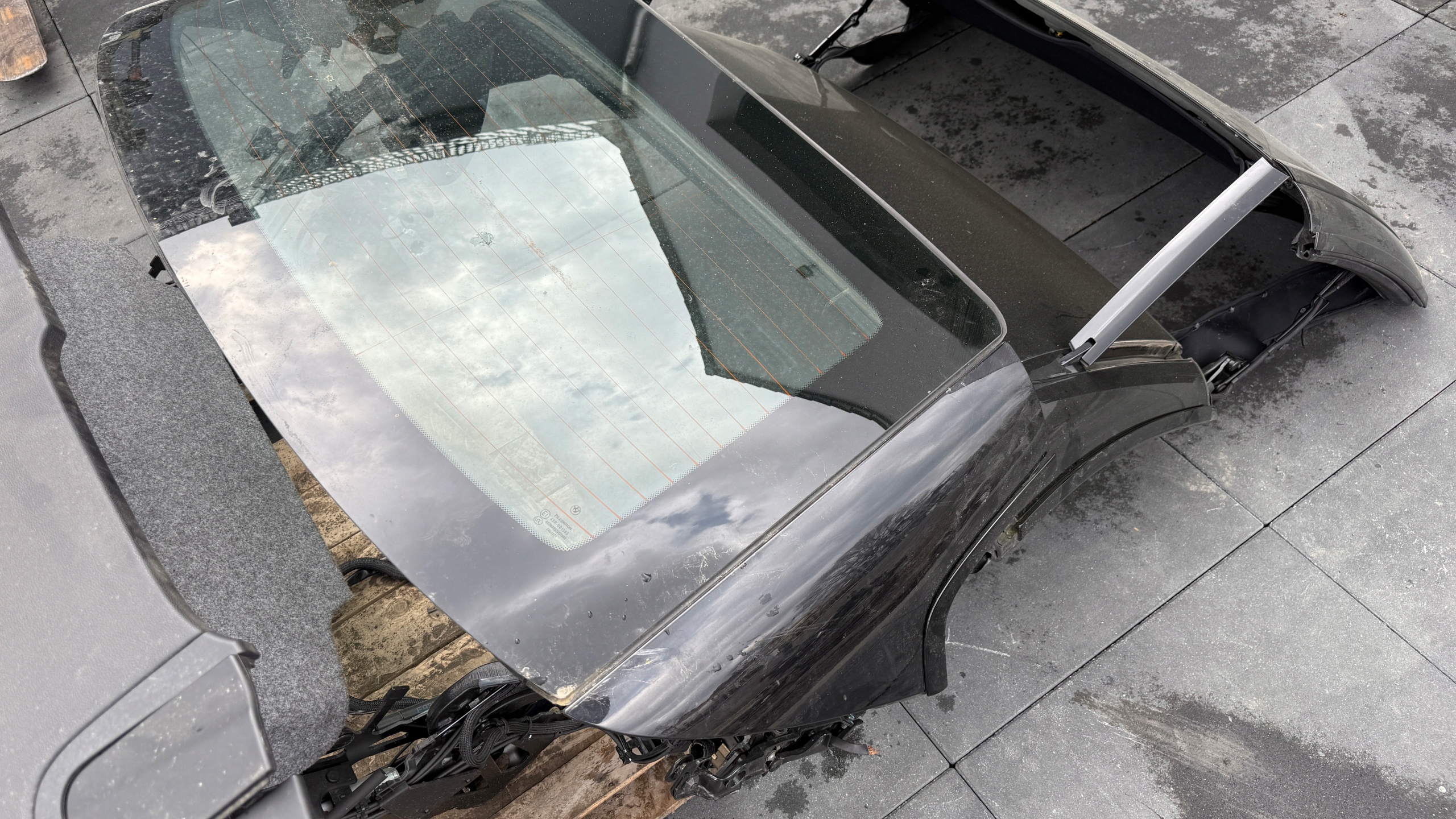 BMW E93 Toit SKLADANY Complet CABRIO Vitre Complet BLACK SAPPHIRE 475