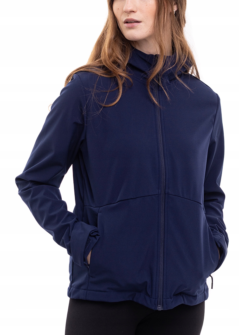 Dámská bunda 4F Softshell Jarní přechodová bunda s kapucí Sportovní vel M