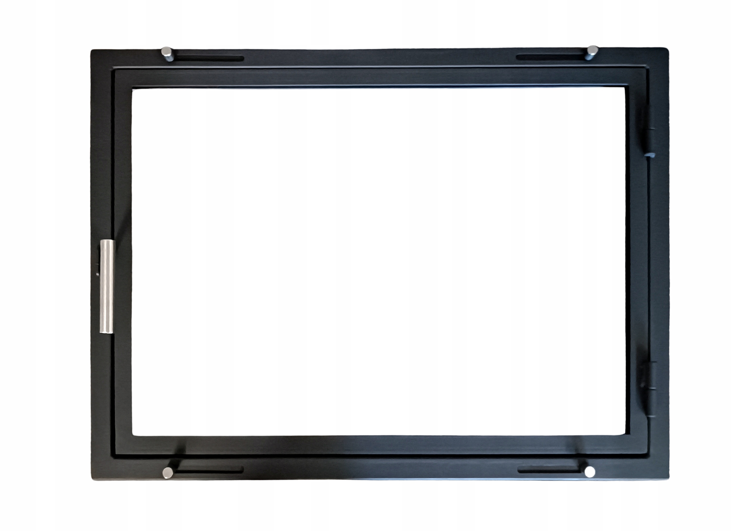 Dvířka rámeček do krbu pro kamna šířka 65 cm výška 45 cm 65 x 45 cm x 6 cm pravá