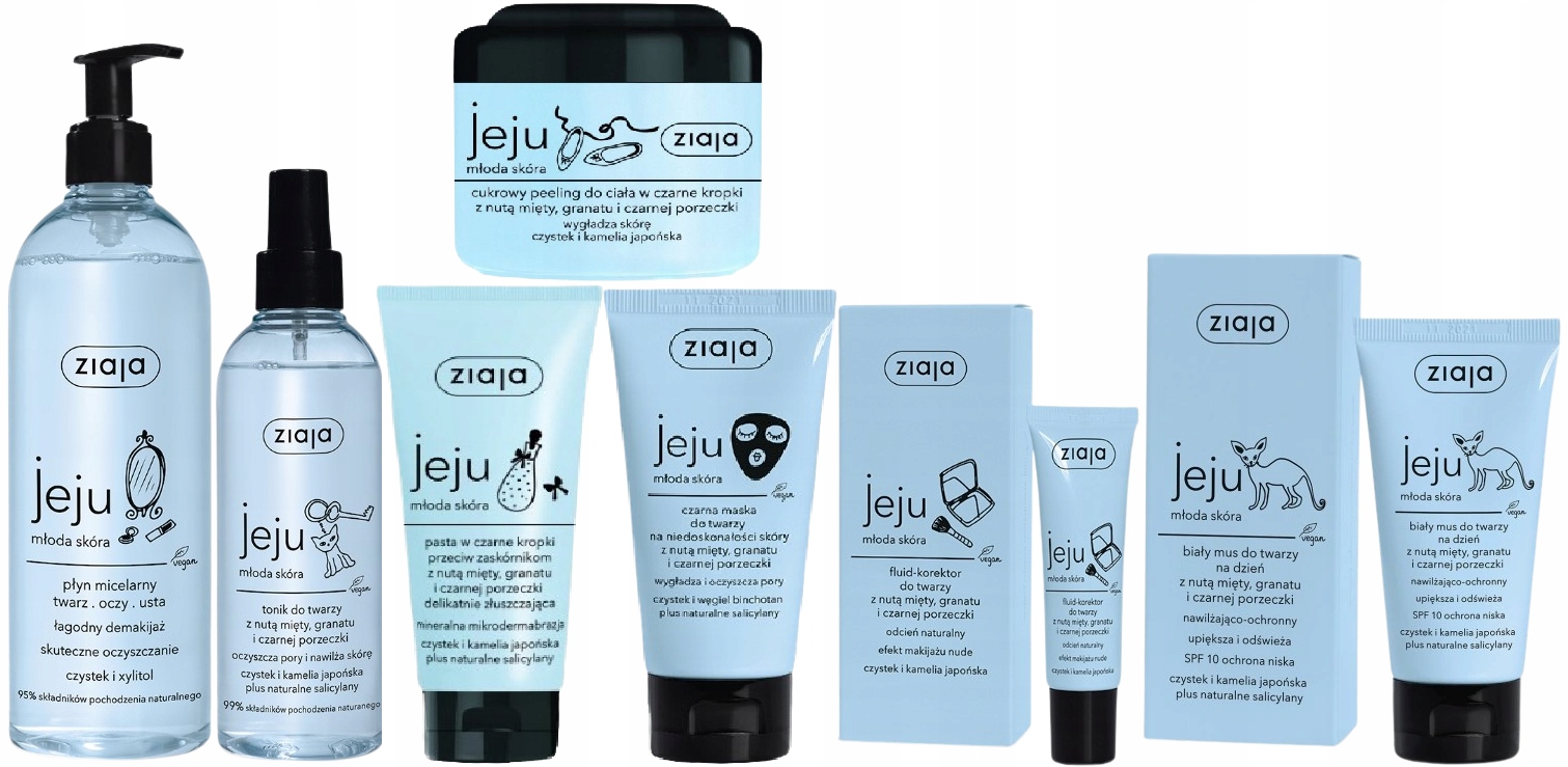 Ziaja Sada Jeju Modrá aknózní pleť pro mladou pleť Regenerace