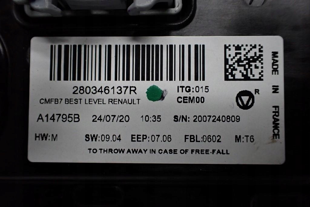 NAWIGACJA NAVI RADIO WYŚWIETLACZ 259159451R RENAULT CLIO V 5 21R Producent części Renault OE