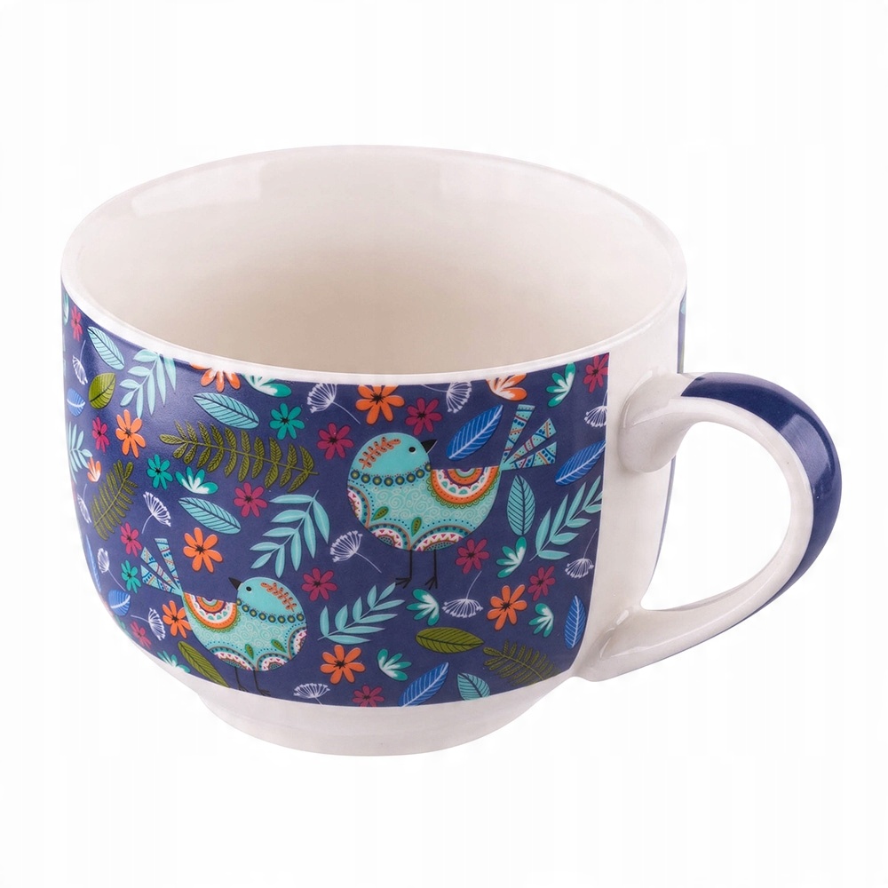 

Duży Kubek Do Kawy 500ML Folk Wielkanoc Ptaszki