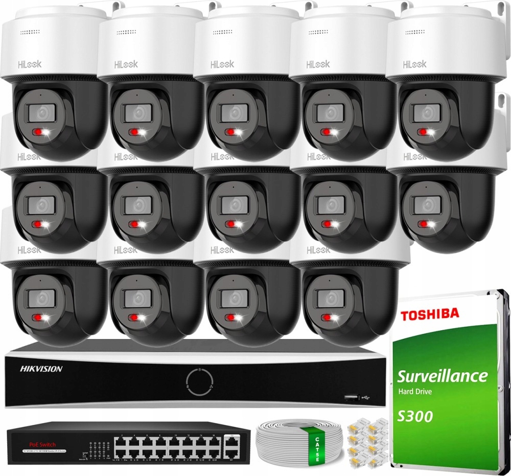 Sada monitorovania domu Ip otočná kamera 16x PTZ-N2C400M-DE 4MPx Ir 30 m