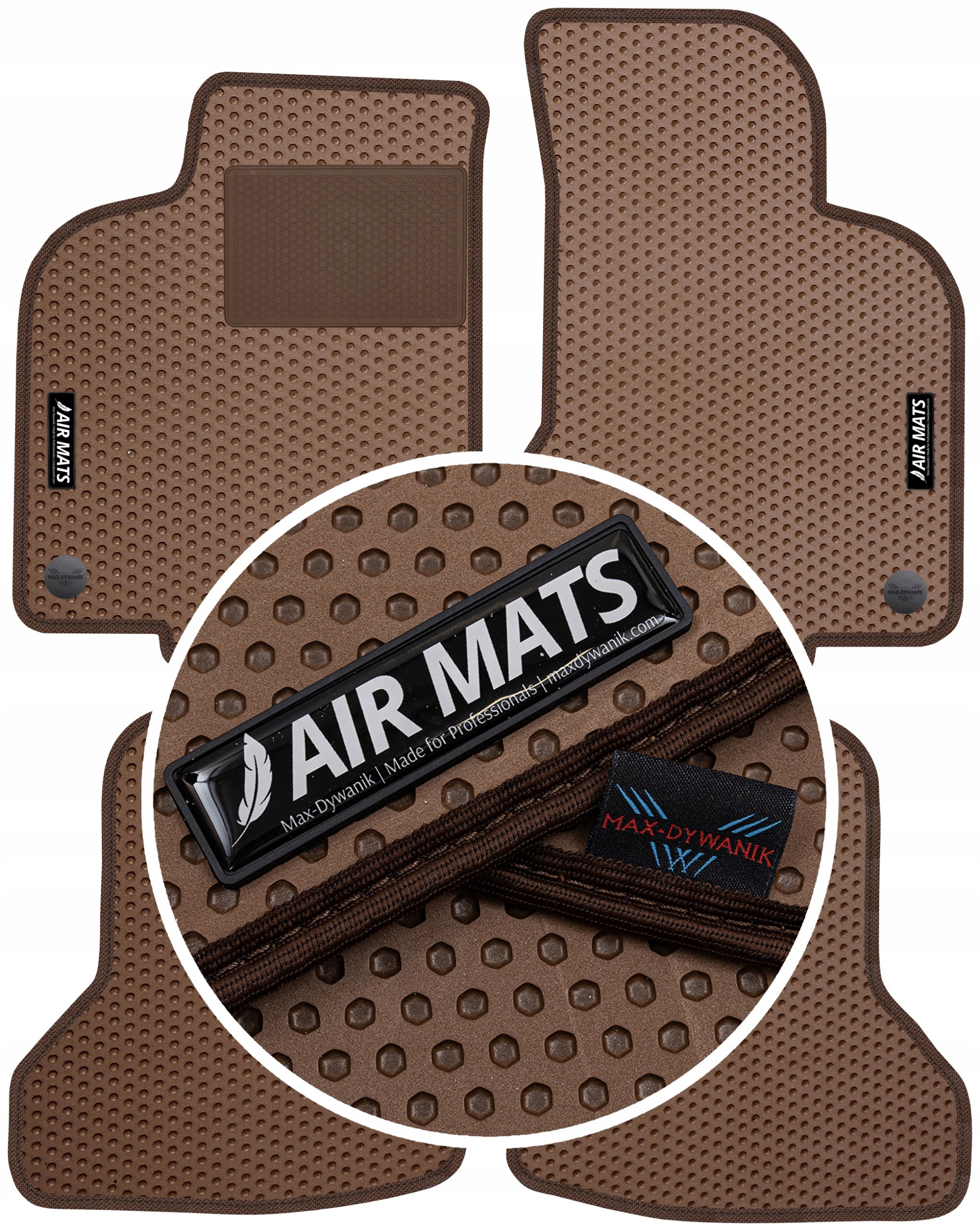 Vw Polo III 1999-2001 Gumové koberce Air Mats Hnědé