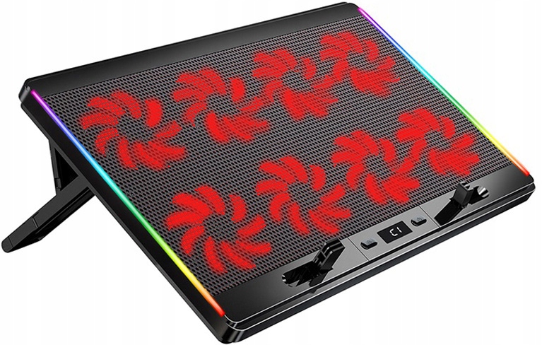 Podstawka Chłodząca Pod Laptop-a 12-17' 8xVENT Led