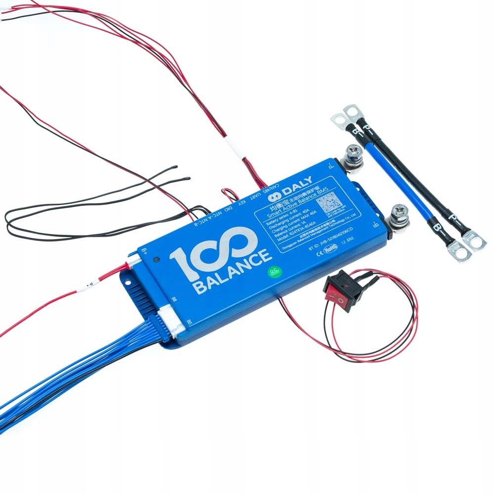 Bms Daly 100Balance 4S 5S 6S 7S 8S 40A Li-Ion-LiFe 1A BAL,WiFi
