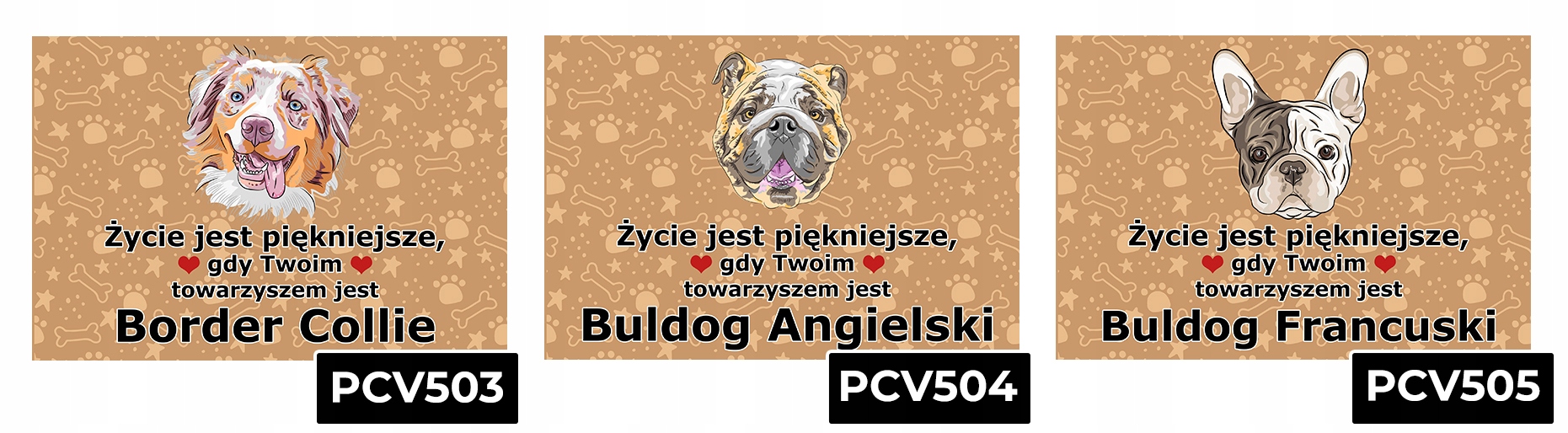 TABLICZKA PCV CIEMNO BRĄZOWY ŻYCIE JEST PIĘKNE MALTAŃCZYK PREZENT MIX WZORY Język polski